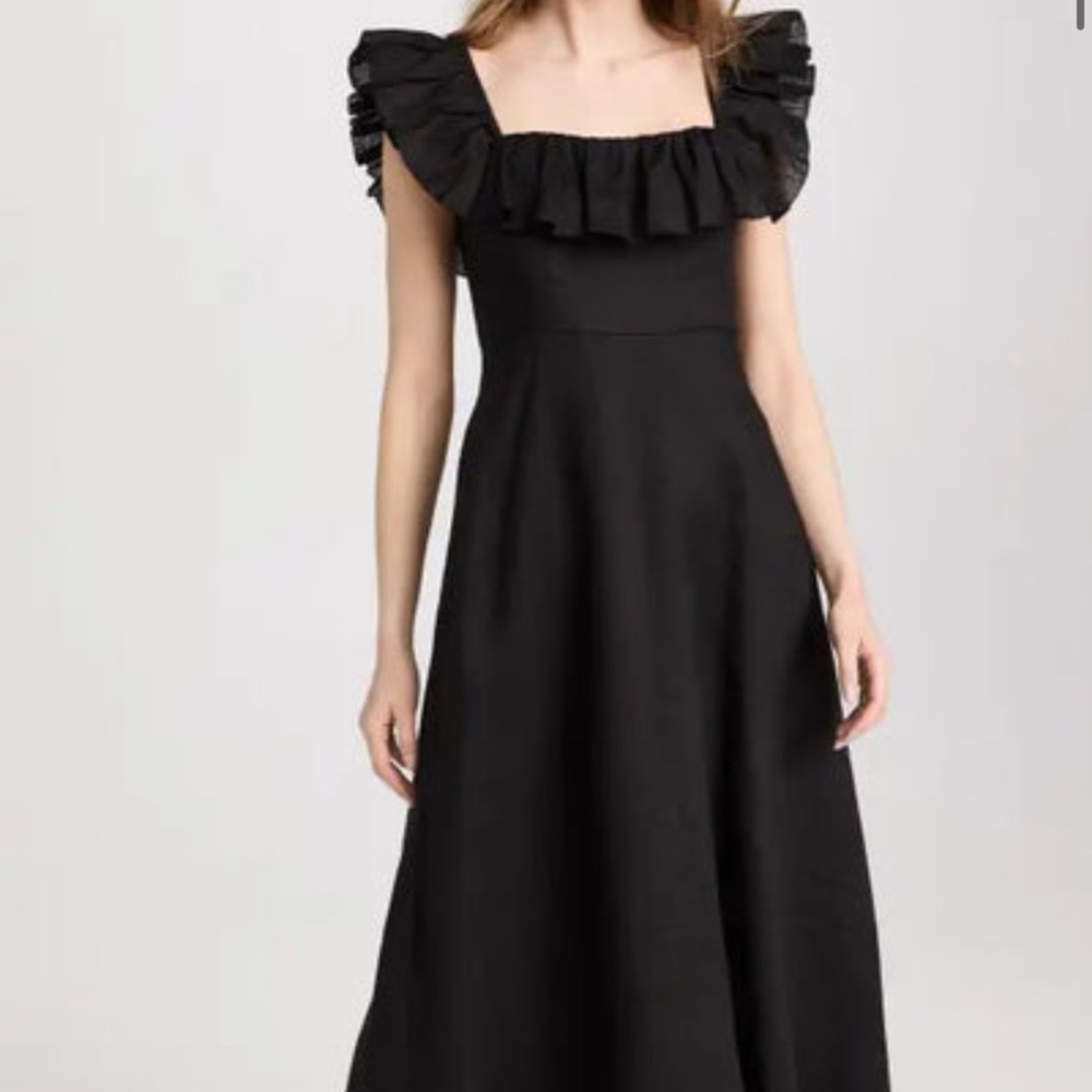 Zimmermann Black midi dress 0P